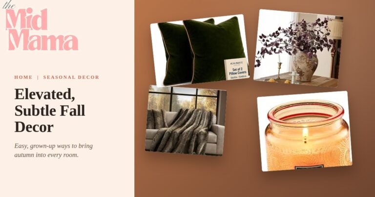 Elevated Fall Decor Ideas for a Cozy, Grown-Up Home