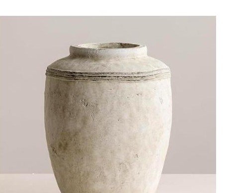 Large terracotta ceramic vase